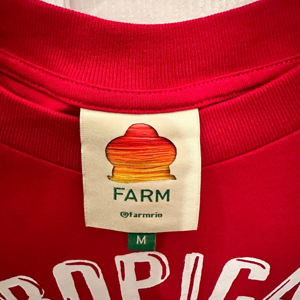 Women’s FARM Rio Red Tropical cotton graphic tee - Picture 3 of 4